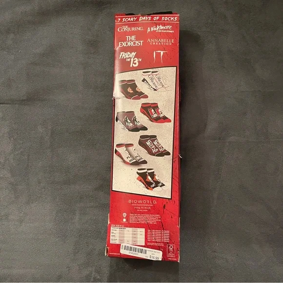 NEW Halloween 7 days of horror sock set gift - Picture 3 of 4